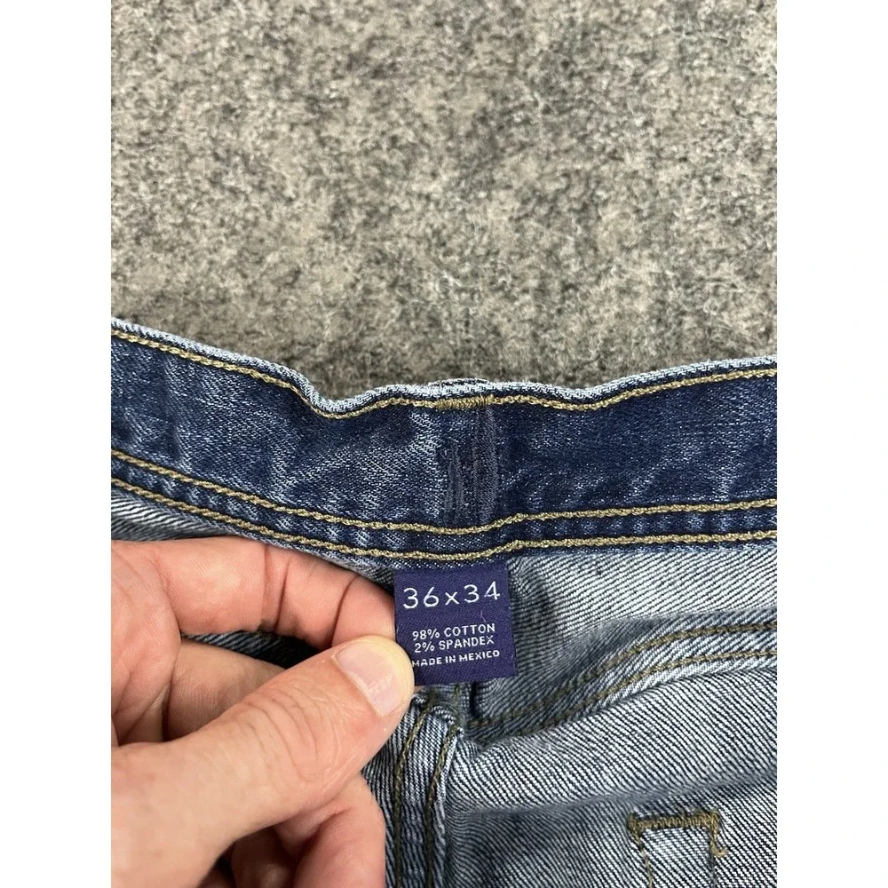Johnnie O Dos Stretch 5-Pocket Jeans Mens 36x34 Blue Dark Wash Denim Noon EUC